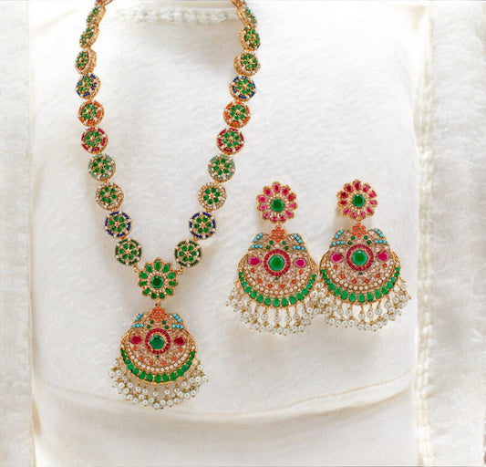 Zehna - Necklace & Earrings Set