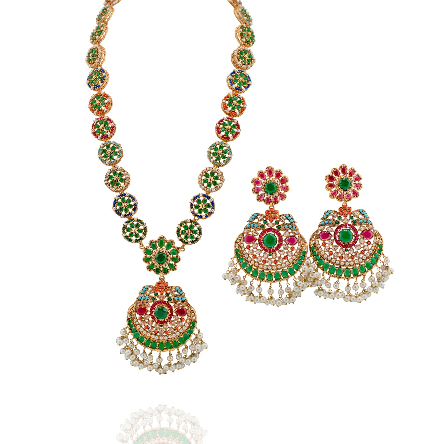 Zehna - Necklace & Earrings Set