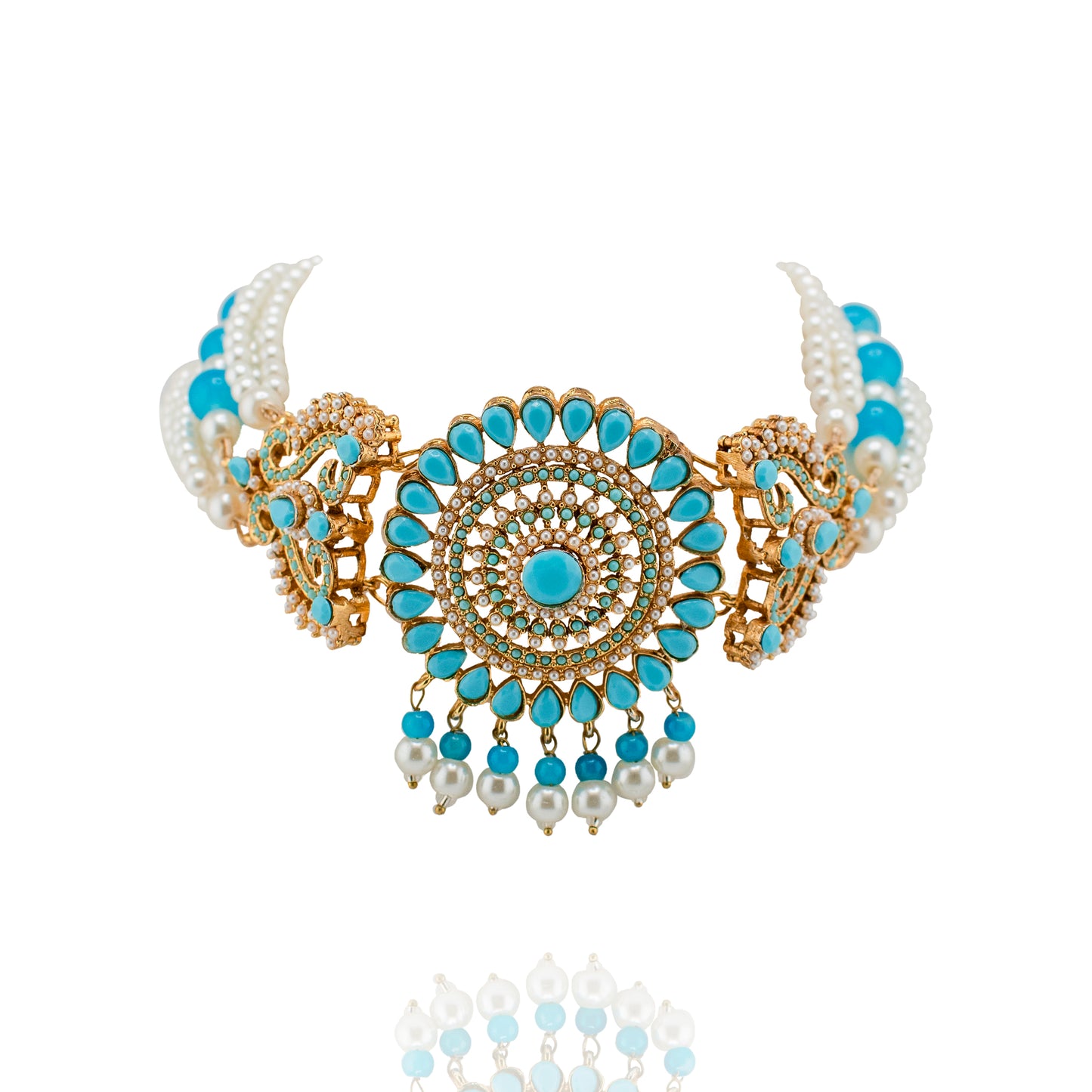 Aneela - Choker & Earrings Set