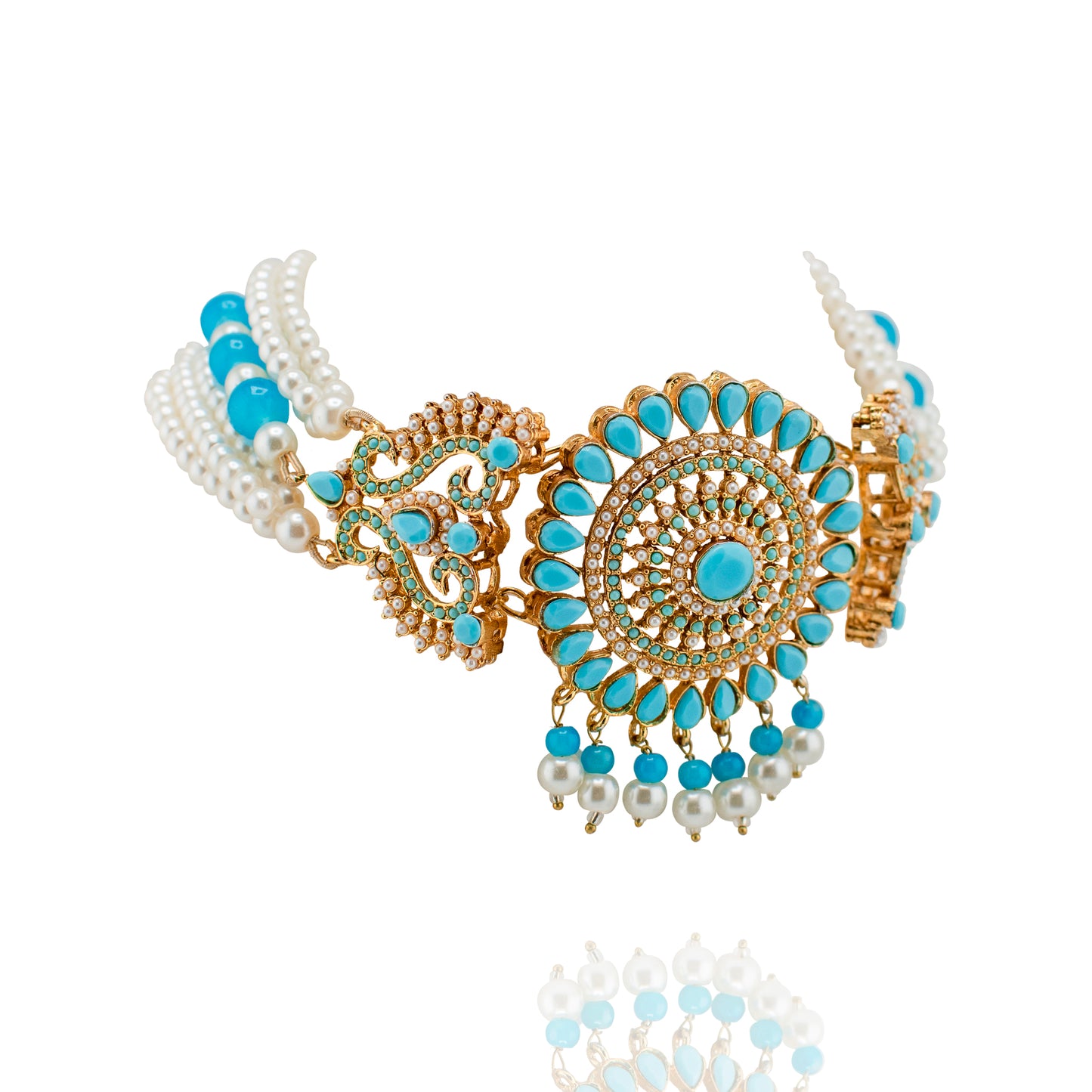 Aneela - Choker & Earrings Set