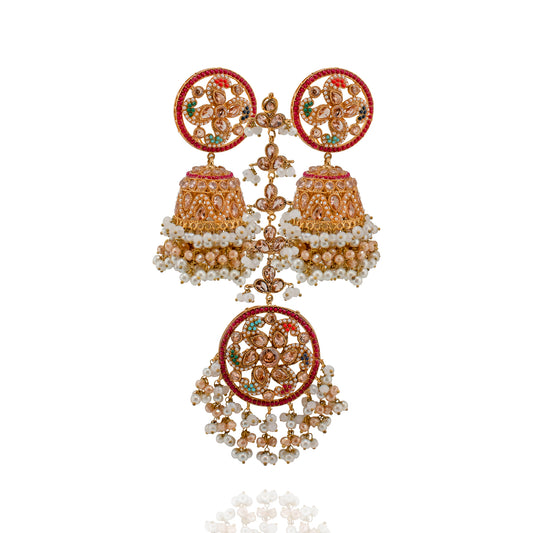 Ekta - Earrings & Teekah Set