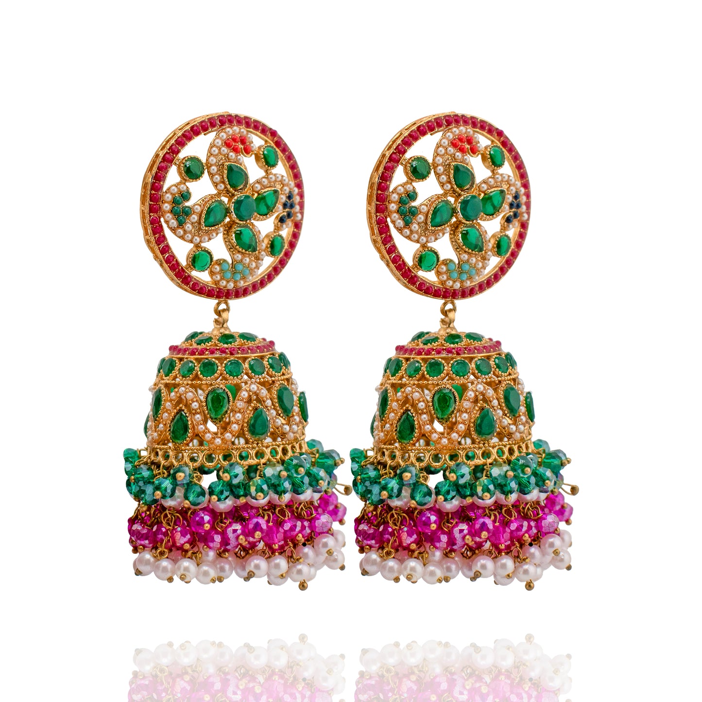 Reena - Earrings & Teekah Set