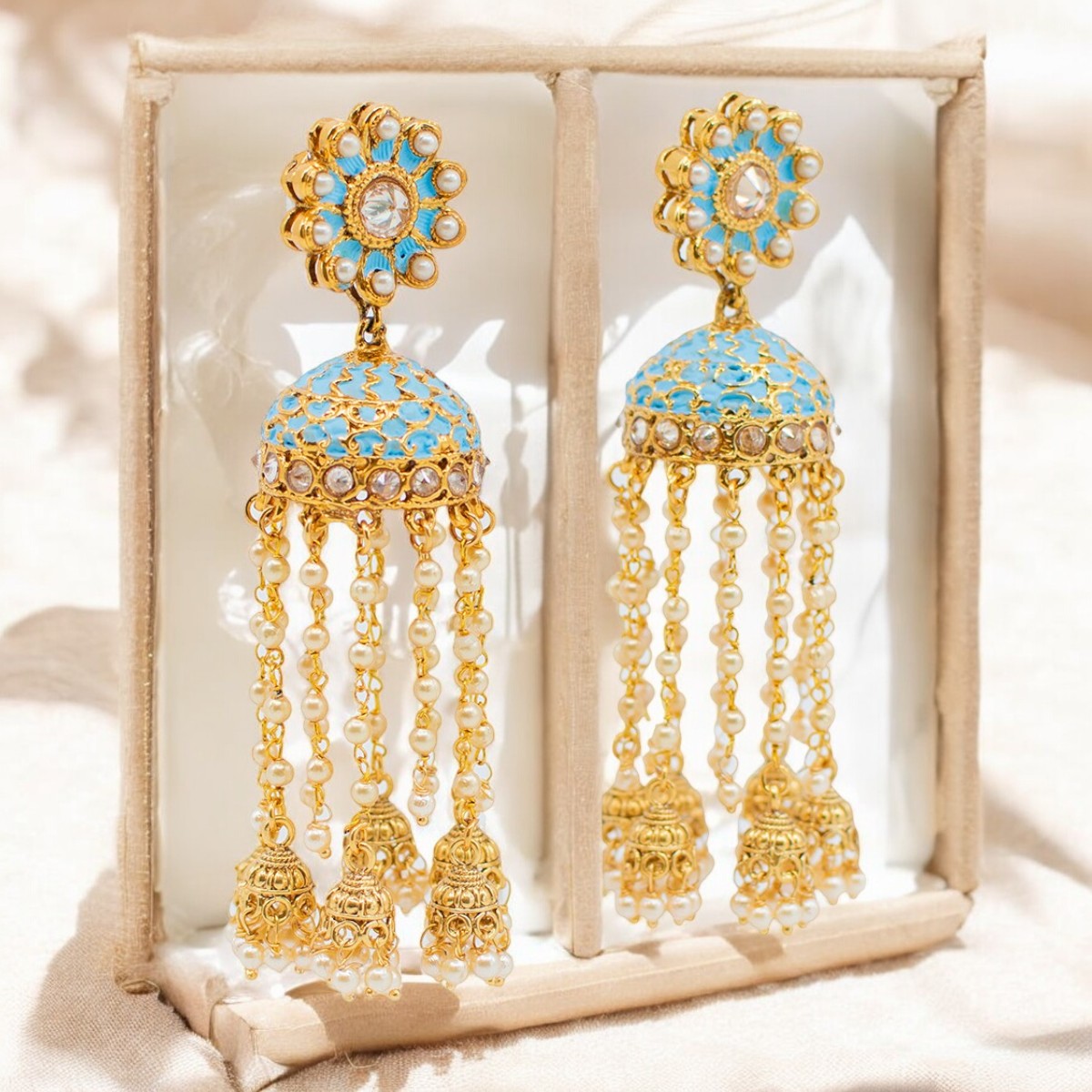 Aashi Earrings - Firozi