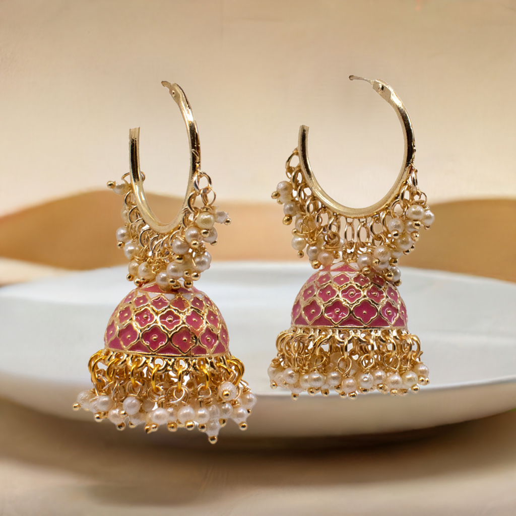 Hana Earrings - Pink