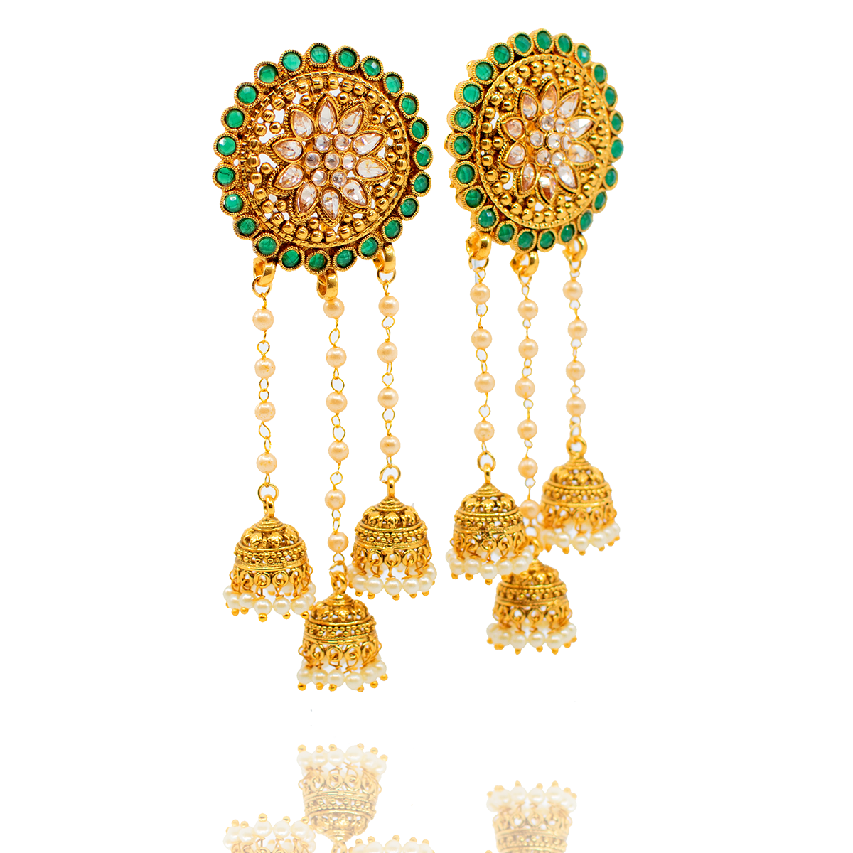 Vasati Earrings - Emerald